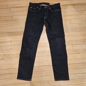 Alpinestars motorcycle padded Charlie Mens Denim Riding Jeans Raw Indigo Blue